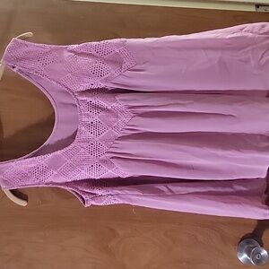 Pink Sleeveless Crochet Top